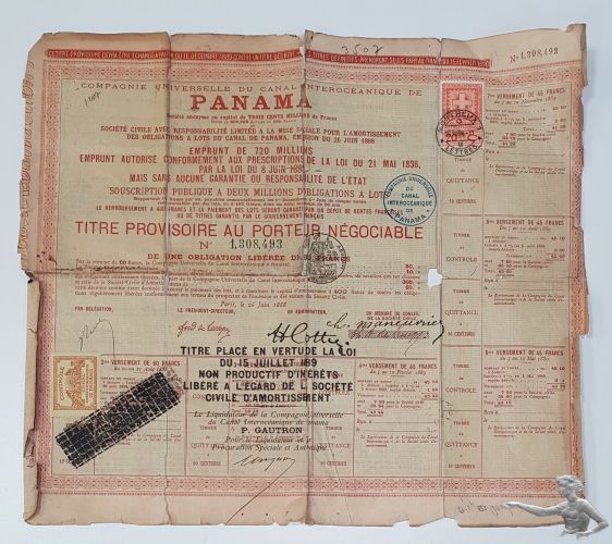 Compagnie Universelle Du Canal Interoceanique De Panama 15. Juli 1889